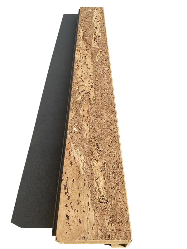 Umber – 7/16 Inch (11mm) – Swiss Real Cork Floating Stair Nosing (915mm Long) (NUmb11) (Special Order) Walnut Burlwood – 1/2 Inch (12mm) Cork Floating Stair Nosing (900mm Long) (NWBu12) (Special Order) - Stair Nosing floori...