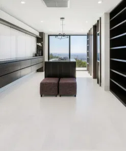 White Leather – 6mm (1/4″) (Glue Down Tile) - Image 2