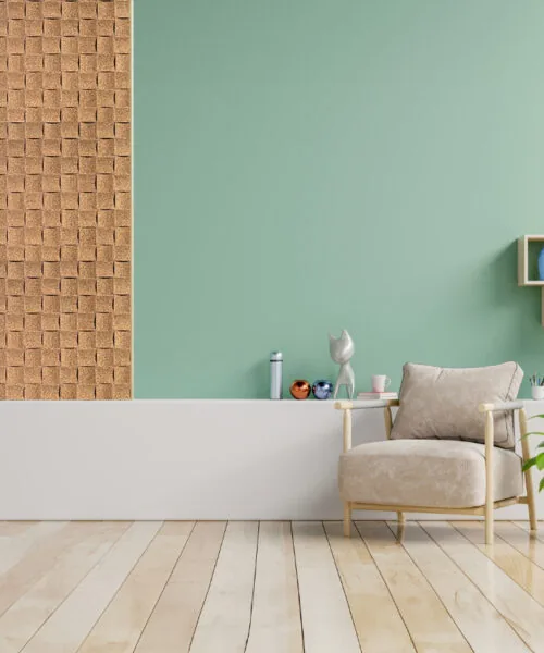 wave wood 3D acoustic wall tiles