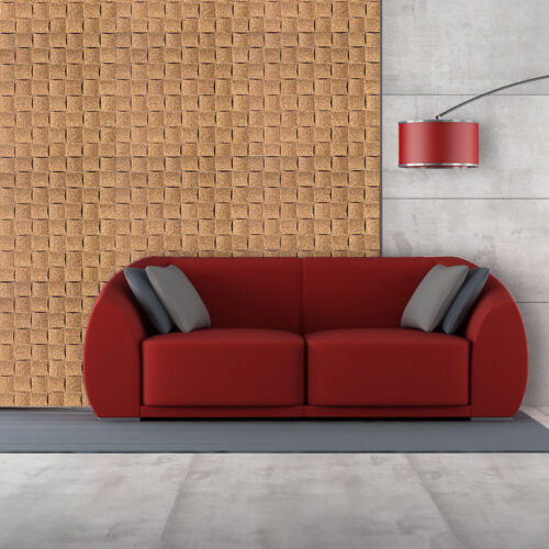 wave wood 3d acoustic cork sound diffuser wall panels