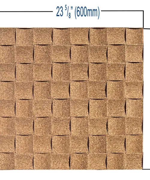 Wave Wood 25/32” (20mm) 3D Acoustic Cork Wall Panels (WWWo20) - 3D Cork Wall and Ceiling Panels with MDF flooring detail...