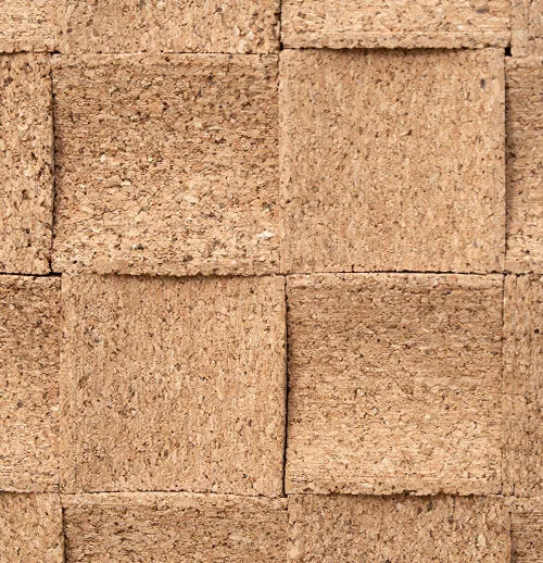 Wave Wood 3D Acoustic Cork Wall Panel with natural cork texture for sound absorption and decorative wall applications