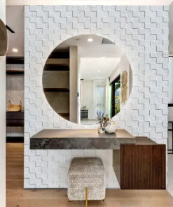 White Cubes - 25/64" (10mm) - Cork Wall Tile (WWCu10) White Cubes - 25/64