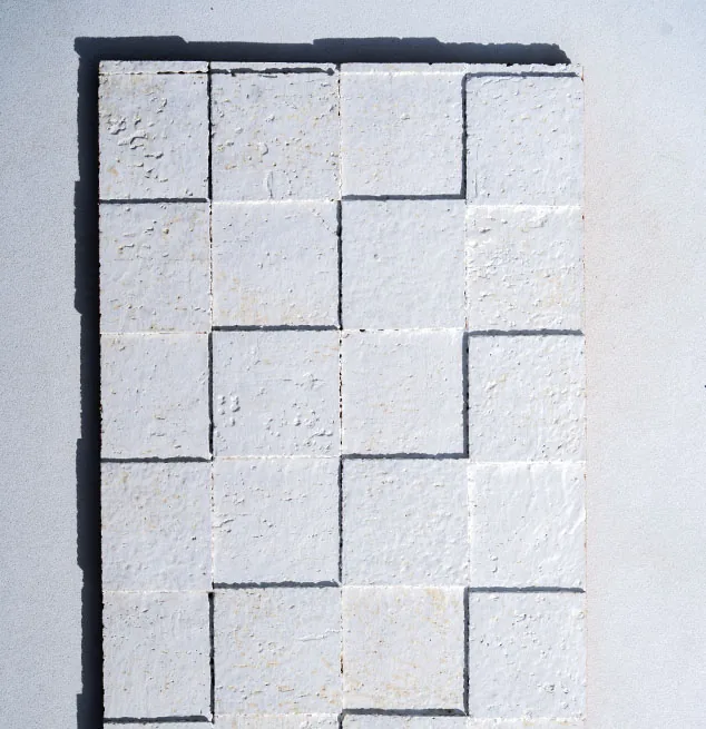 White Cubes - 25/64" (10mm) - Cork Wall Tile (WWCu10) white cubes 3D white natural cork wall tiles acoustic