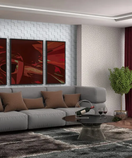 White Cubes - 25/64" (10mm) - Cork Wall Tile (WWCu10) White Cubes - 25/64" (10mm) - Cork Wall Tile (WWCu10) - Textured Wall and Ceiling Cork flooring detail view