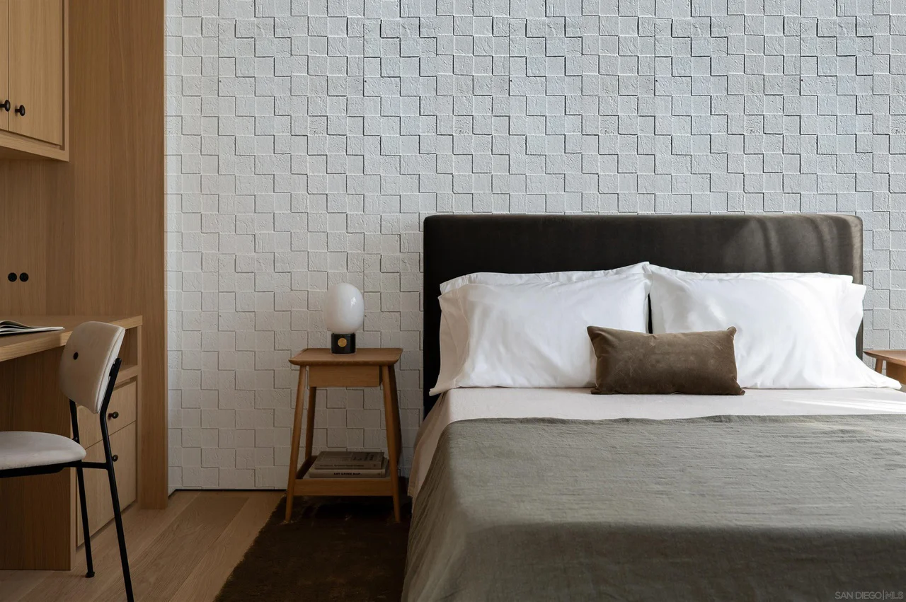 White Cubes - 25/64" (10mm) - Cork Wall Tile (WWCu10) - Textured Wall and Ceiling Cork flooring detail view