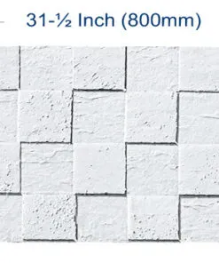 White Cubes - 25/64" (10mm) - Cork Wall Tile (WWCu10) - Textured Wall and Ceiling Cork flooring detail view