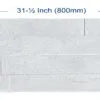 Whitewash brick cork wall tile size 1.
