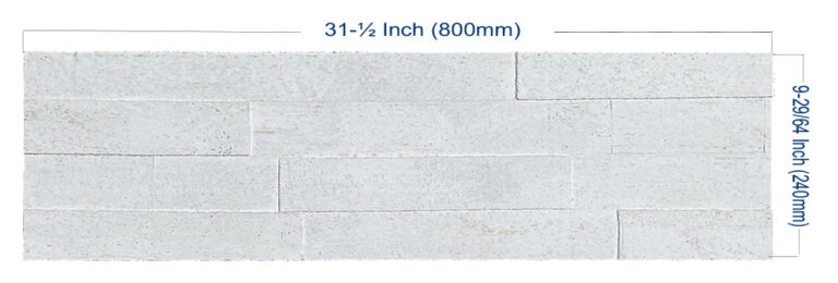 Whitewash Brick – 7mm (9/32″) (Wall Tile)
