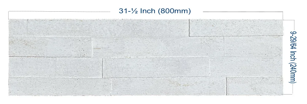 Whitewash Brick - 9/32" (7mm) - Cork Wall Tile (WWwBr7) - Textured Wall and Ceiling Cork flooring detail view