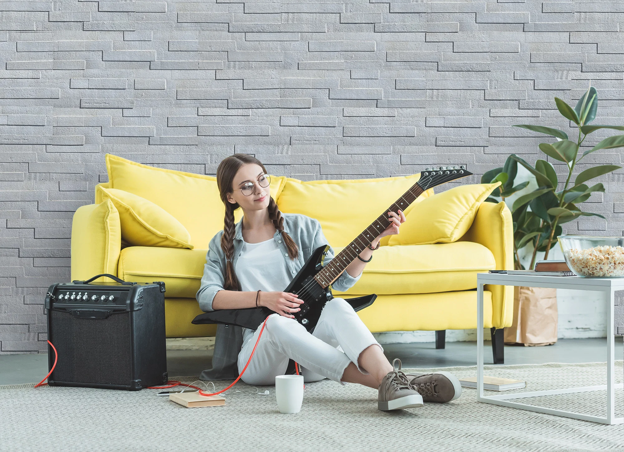 Whitewash Brick - 9/32" (7mm) - Cork Wall Tile (WWwBr7) whitewashed brick forna cork wall tiles home soundproofing inexpensive