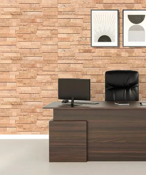 Wood Bricks - 23/64" (9mm) - Cork Wall Tile (WWoBr9) Wood Bricks – 7mm (23/64″) (Wall Tile) - Image 2