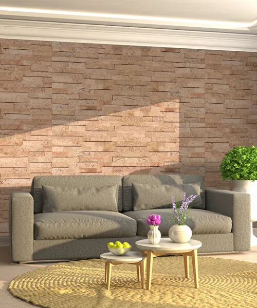 Wood Bricks - 23/64" (9mm) - Cork Wall Tile (WWoBr9) Wood Bricks – 7mm (23/64″) (Wall Tile) - Image 3