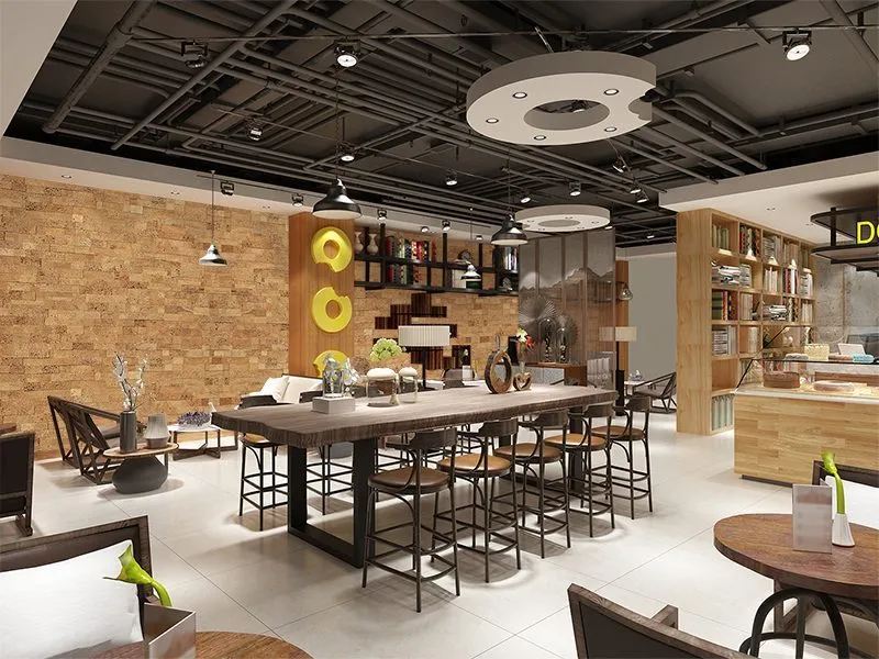 wood bricks forna wall panels restaurant soundproofing materials - noise reducing fire resistance material