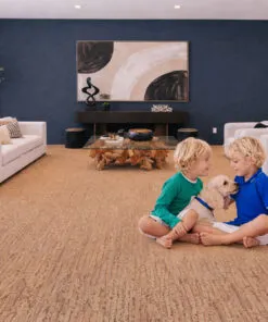 Pet-friendly living room with Woodflow cork flooring