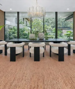 Dining room with Woodflow cork flooring